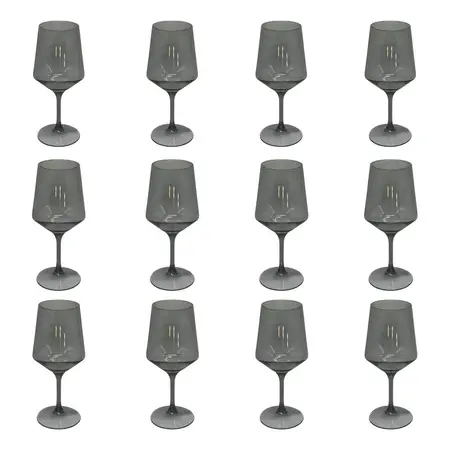 12 Copas Blend De 500 Ml Vino Coctel Acrílico | Dixtron Transparente
