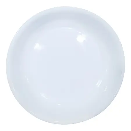 Asadera Fuente Redonda Vidrio Templado 30cm Opaline Marinex Color Blanco