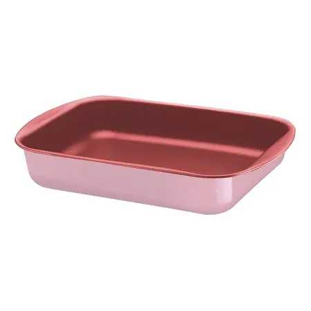 Assadeira Antiaderente My Lovely Kitchen 34 Cm Cor Rosa