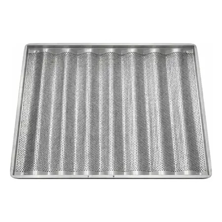 Bandeja Baguetera 40x60 Cm Aluminio Gastronómica | Lozafer 8 Ondas