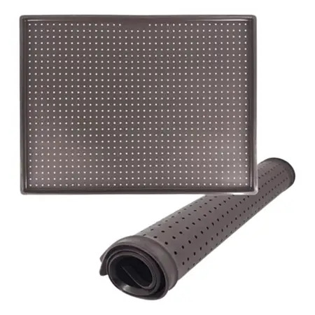 Base Placa Silicona Antiadherente Microperforada Rectangular Color Gris