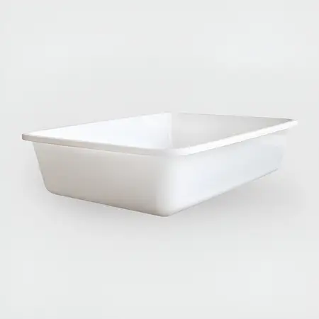 Batea Rectangular Gastronómica Plástico Cocina 41x30x10 Cm
