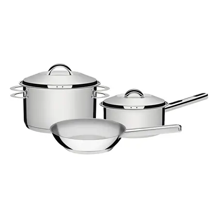 Batería De Cocina Tramontina Solar De Acero Inoxidable 65500/130