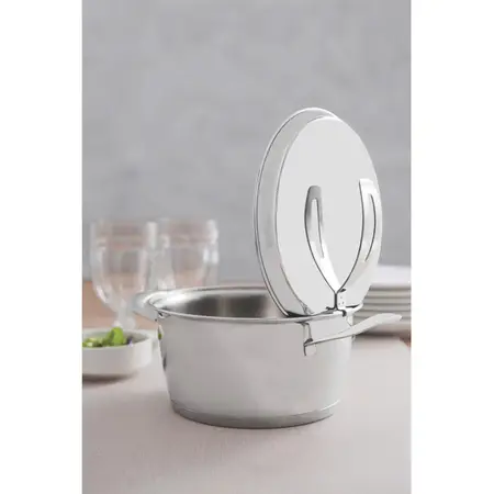 Batería De Cocina Ventura 5 Piezas Triple Fondo Tramontina Plateado