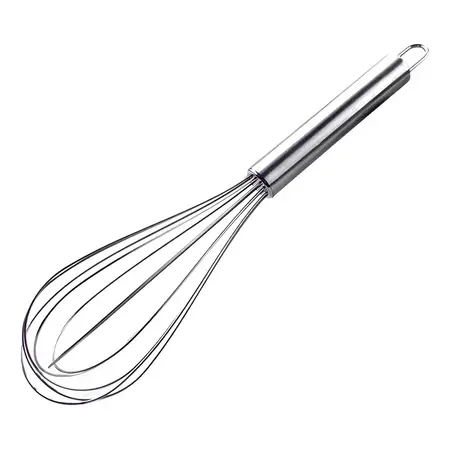 Batidor Manual Mango Acero Inoxidable 45cm Repostería Grande