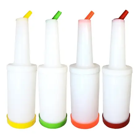 Bidones De Pulpa Botellon Litrero Para Jugo Barman 1 Litro