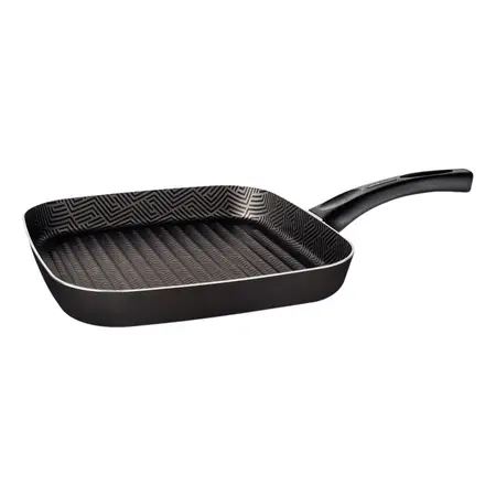 Bifera Paris Tramontina Plancha Antihaderente 28 Cm Cuadrada Gris Oscuro