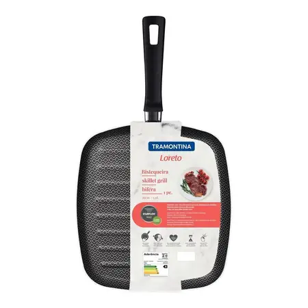 Bifera Plancha Loreto Tramontina Teflón Antiadherente 26cm Bordó