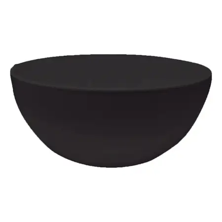 Bowl Plástico Cereales Ensalada Carol Soft Irrompible 17 Cm Negro