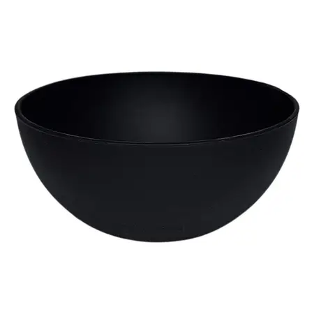 Bowl Plástico Compotera Carol Cereales Snack Postre 11cm Negro Fusion