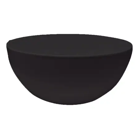 Bowl Plástico Ensaladera Carol Soft Irrompible Colores 23cm Negro