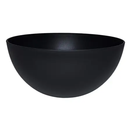 Bowl Plástico Ensaladera Carol Soft Irrompible Colores 23cm Negro Fusion