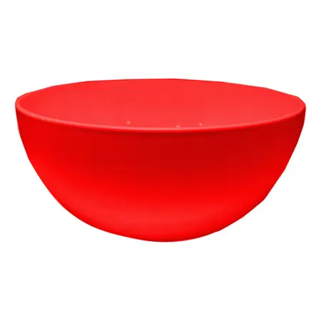 Bowl Plástico Ensaladera Carol Soft Irrompible Colores 23cm Rojo
