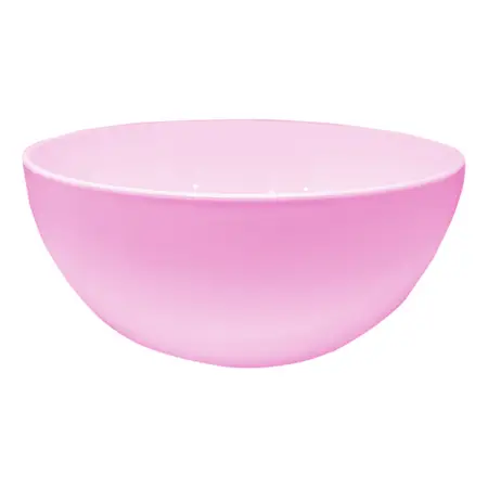 Bowl Plástico Ensaladera Carol Soft Irrompible Colores 23cm Rosa Soft