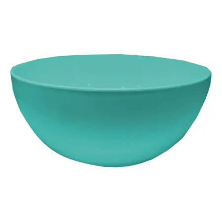 Bowl Plástico Ensaladera Carol Soft Irrompible Colores 23cm Turquesa