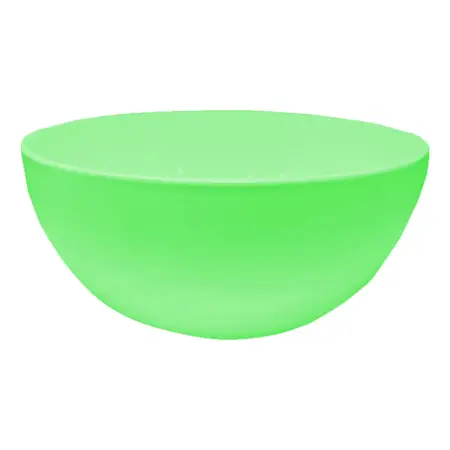 Bowl Plástico Ensaladera Carol Soft Irrompible Colores 23cm Verde manzana