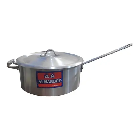 Cacerola Aluminio Reforzada Gastronómica C/ Mango N22 Color Acero