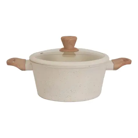 Cacerola Granito Antiadherente Beige 26cm 5 L Carol