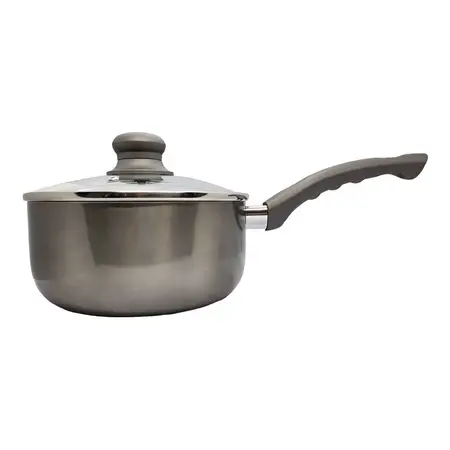 Cacerola Volt 18cm Antiadherente Tapa Larhaus Pettish Online Color Gris