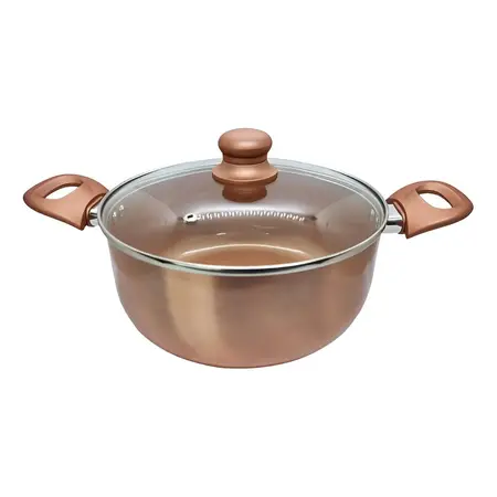 Cacerola Volt Larhaus Cerámica Antiadherente 24 Cm Cobre