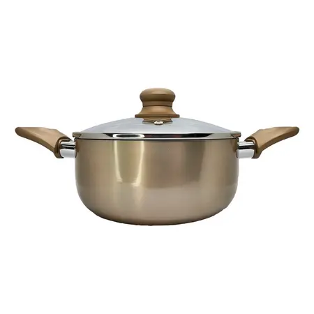 Cacerola Volt Larhaus De Aluminio Antiadherente 20 Cm Color Champagne