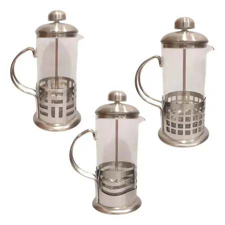 Cafetera Con Embolo Prensa Francesa Acero Inoxidable 350ml