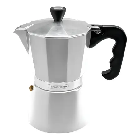 Cafetera Espresso Italiana Tramontina Coffee & Tea De 320 Ml, Color Acero Inoxidable
