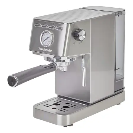 Cafetera Express Moderna Turboblender Con Espumador Color Plateado
