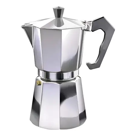 Cafetera Moka Express 6 Tazas Italiana Benabi Color Gris