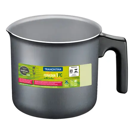 Caldera Tramontina De Aluminio Con Plomo Antiadherente De 12 Cm Y 1 Litro