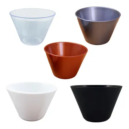 Cazuela Dip Melamina Irrompible Blanco Bar 9x6 Cm X12 Unid. marron