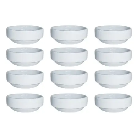 Cazuela Dip Porcelana Blanca Tsuji Ø 6 Cm X 12 Unidades Blanco