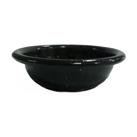 Cazuela Enlozada Chapa 8cm Dip Grande Asado Parrilla X1 Uni - Negro