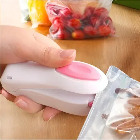 Cierra Bolsa Sella Bolsa Plástico Mini Sellador De Bolsas Cr Color Al Azar