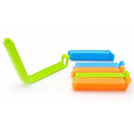 Cierra Bolsas Paquetes Comida Set X10 Broches Clips Colores