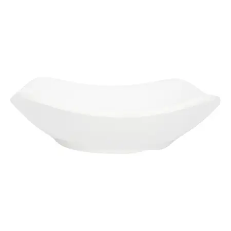 Compotera 11 Cm Blanca Cuadrada Plástico Resistente X12 Unid Color Blanco