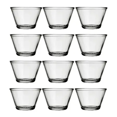 Compotera Poli Multiuso Vaso Postre Velas 170ml X12 Unidades Transparente