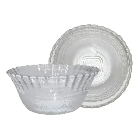 Compotera Vidrio 200ml Wheaton Diseño Ondas Postre 11cm X12