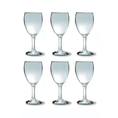 Copa Agua 300 Ml Windsor Vidrio Nadir Importada X 6 Unid Cuo Transparente