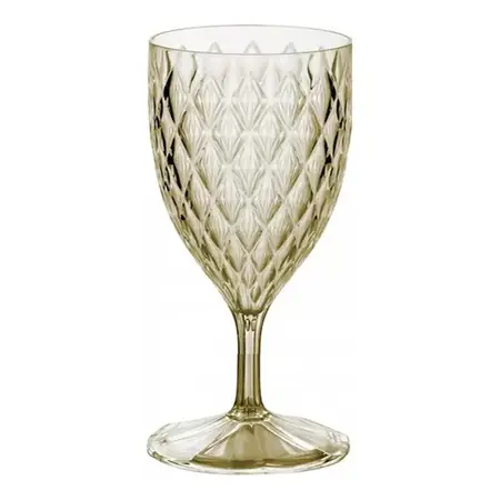 Copa Agua Acrílico Carol Glamour 380ml Eventos Fiesta Color Ambar