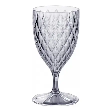 Copa Agua Acrílico Carol Glamour 380ml Eventos Fiesta Color Transparente