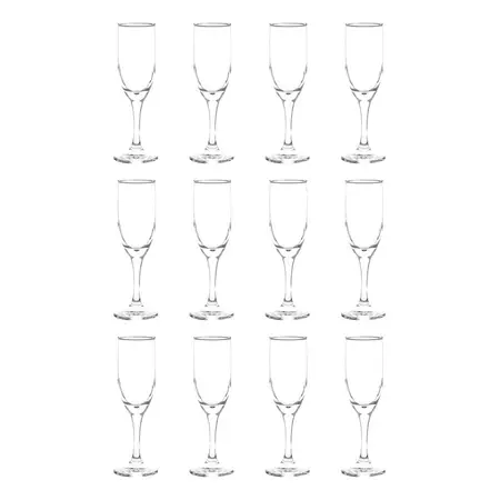 Copa Aragon Champagne 178 Ml Vidrio Cristar X 12 Unid Encuot Transparente