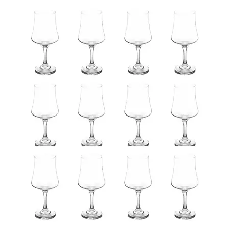 Copa Bolonia Cristar 473ml Cristar Agua Vidrio Vino X 12 Un. Transparente