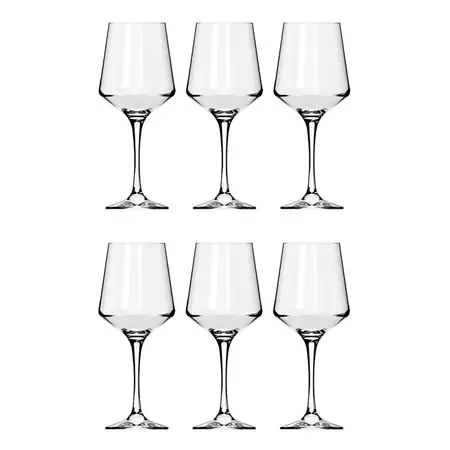 Copa Brunello Degustación 490ml Vino Vidrio Nadir X6 Un. Cuo Transparente