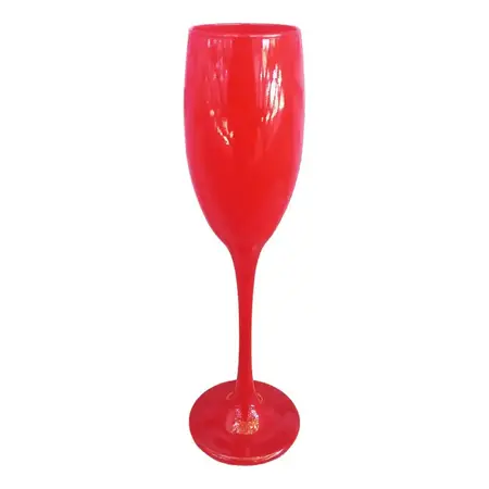 Copa Champagne Nadir Barone Copon Vidrio 190ml X24 Negro Rojo