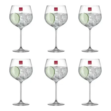 Copa Copon Gin Tonic Rona 780cc Cristal Tragos Bar X6 Uni. Transparente