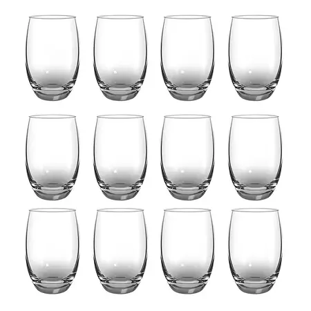 Copa Copon Vaso Vidrio Aruba X12 460 Ml Vino Agua Full Color Transparente