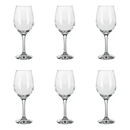 Copa De Agua 490 Ml Modelo Barone Nadir Brasil X 6 Un En Cuo - Transparente