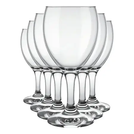 Copa De Vino 250 Ml Windsor Nadir Vidrio Importada X6 Un Cuo - Transparente