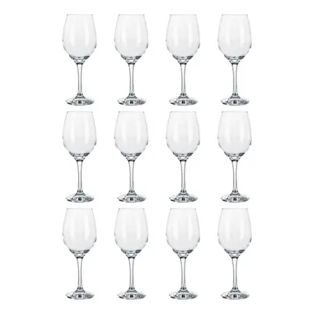 Copa De Vino 385 Ml Nadir Barone Vidrio Cuot. X 12 Unidades Transparente